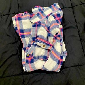 Abrerombie and Finch Pink and Blue Flannel